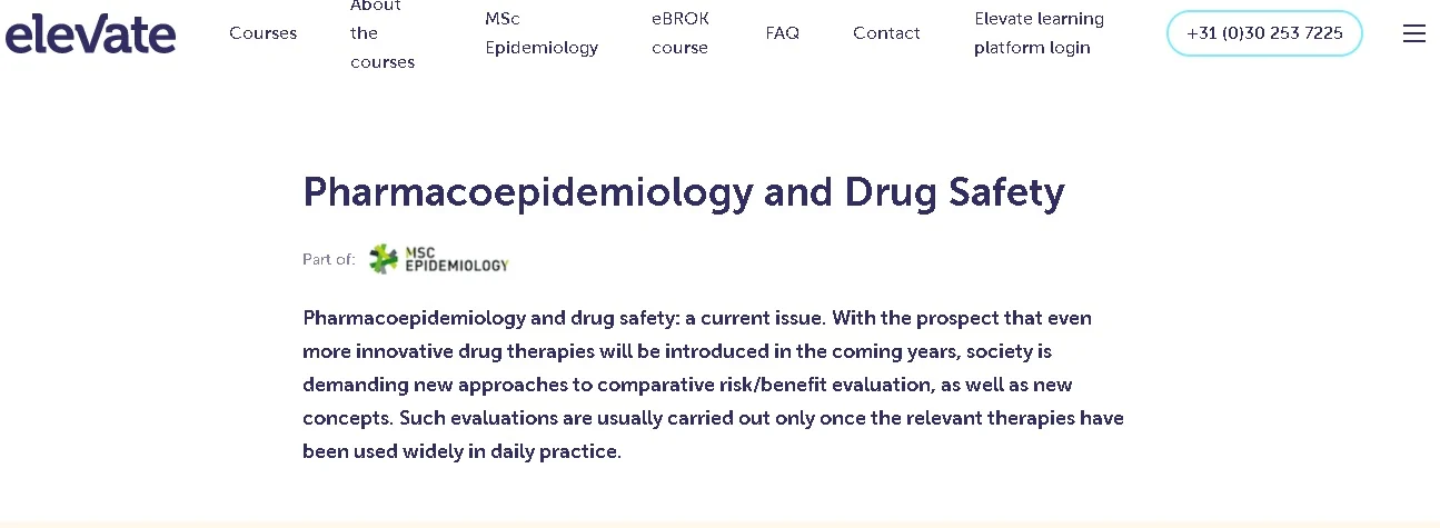 Pharmacoepidemiology and Drug Safety