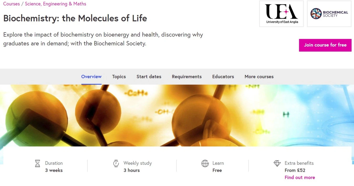 biochemistry online course