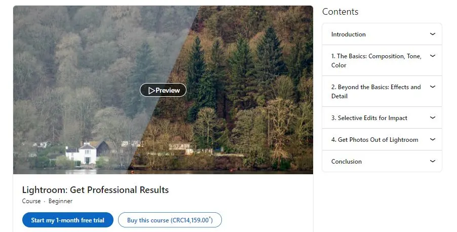 lightroom online courses professional results