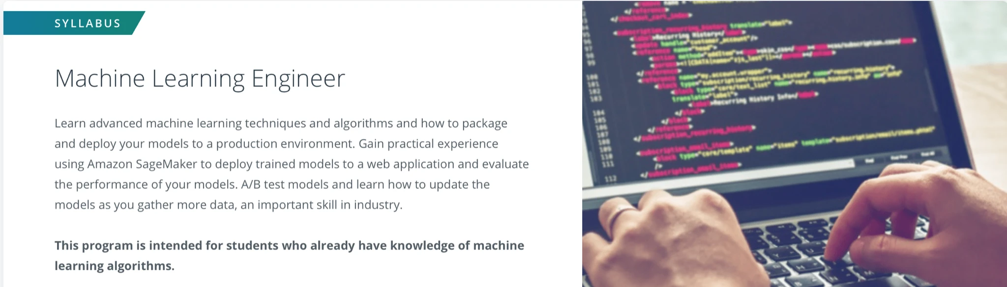 udacity machine learning course Engineer