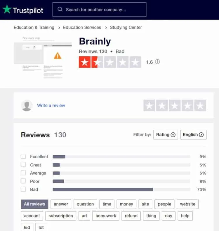 Brainly: Reviews