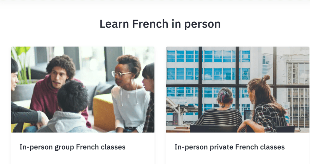 Berlitz In-Person French Classes