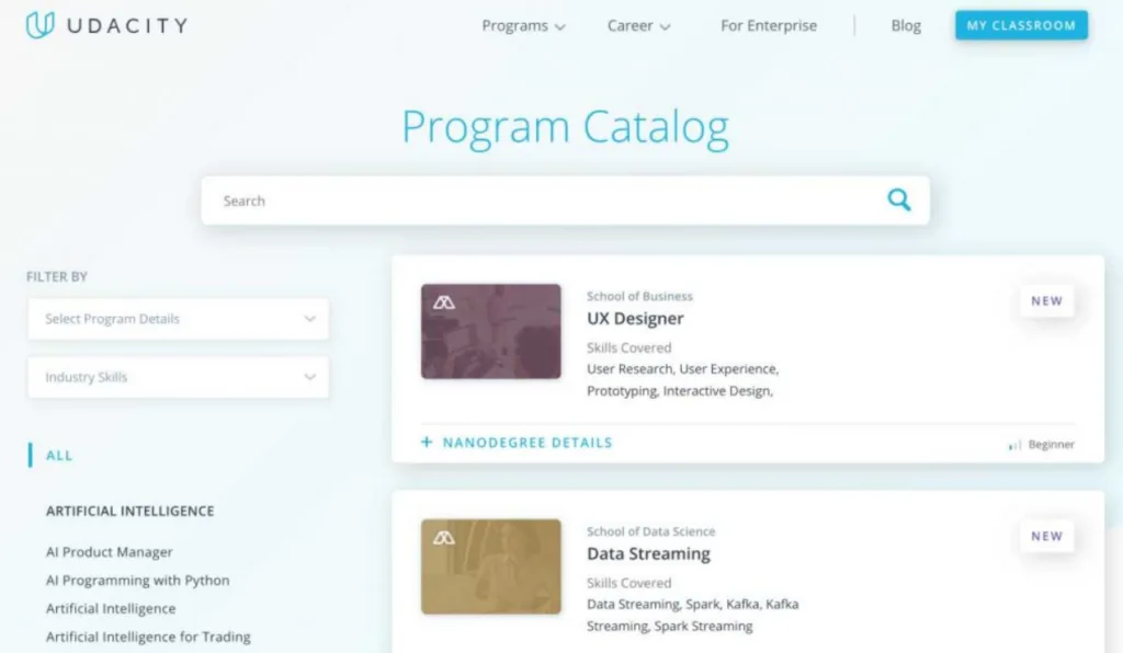 program catalog