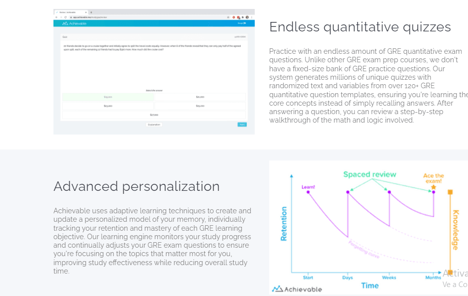 Achievable GRE Prep