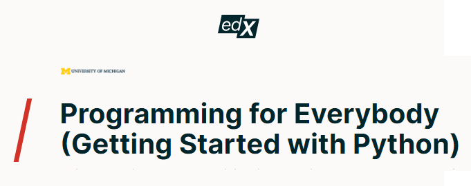 Programming for Everybody | Edx